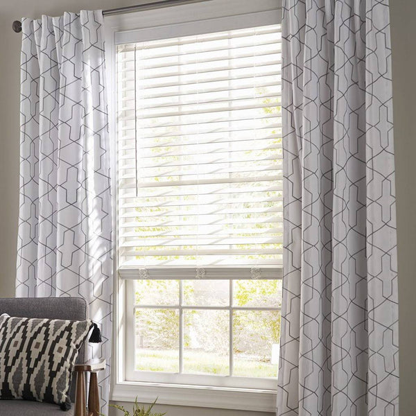 Better Homes & Gardens 2-Inch Cordless Faux Wood Horizontal Window Blinds, White, 23x64, Size: 23 inchw x 64 inchLarge